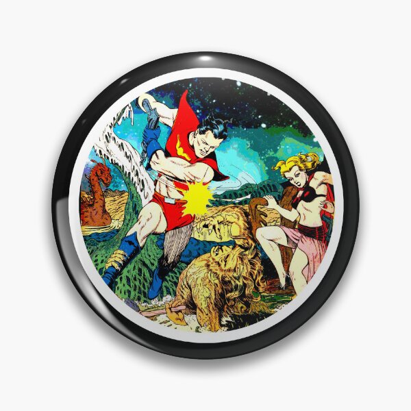 Item preview, Heroic spaceman Retro graphic designed and sold by QuirkyDesign101.