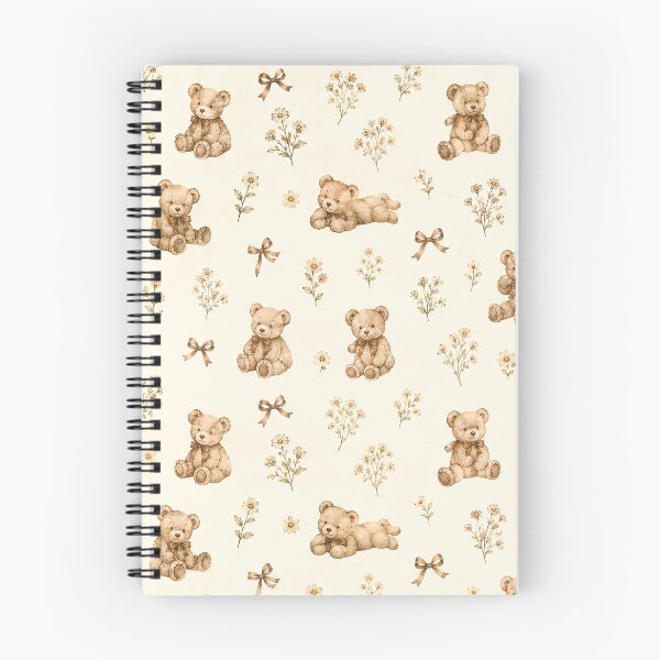 Item preview,  Vintage Cottagecore Coquette Teddy Bear Floral Cute Pattern designed and sold by Luv4tete.