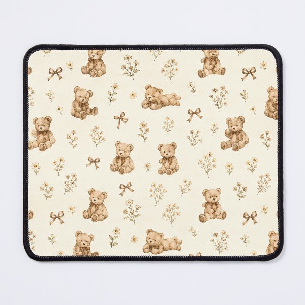 Item preview,  Vintage Cottagecore Coquette Teddy Bear Floral Cute Pattern designed and sold by Luv4tete.
