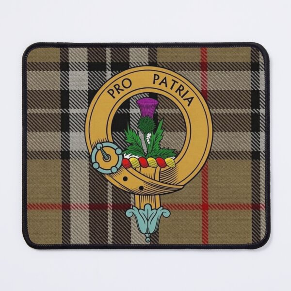 Item preview, Thomson Crest and MacTavish Thompson Camel Tartan designed and sold by Kirrindy Designs.