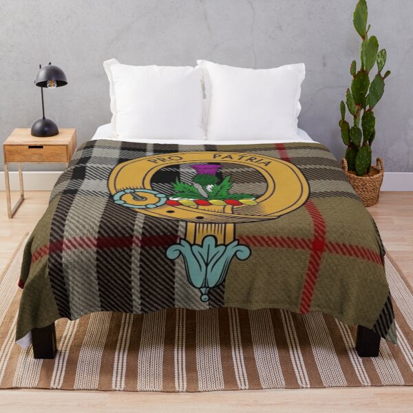 Item preview, Thomson Crest and MacTavish Thompson Camel Tartan designed and sold by Kirrindy Designs.