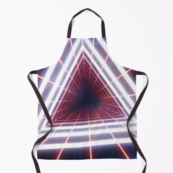 Item preview, Red Triangular Wireframe Tunnel & Neons designed and sold by Electric Shock!! Design.