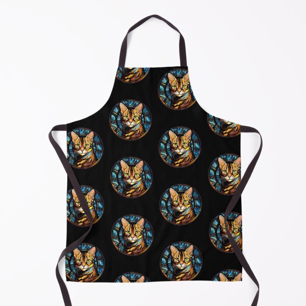 Item preview, Bengal Cat Stained Glass Leadlight Artistic Design Boys Girls designed and sold by rafaeltto.