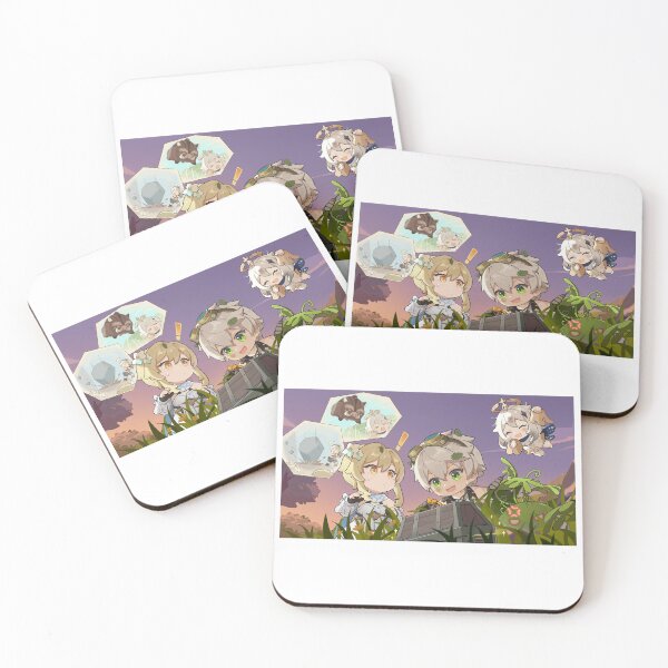Item preview, Lumine, Paimon and Bennett designed and sold by Lauwuuh.