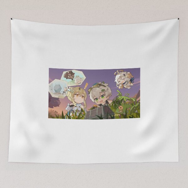 Item preview, Lumine, Paimon and Bennett designed and sold by Lauwuuh.