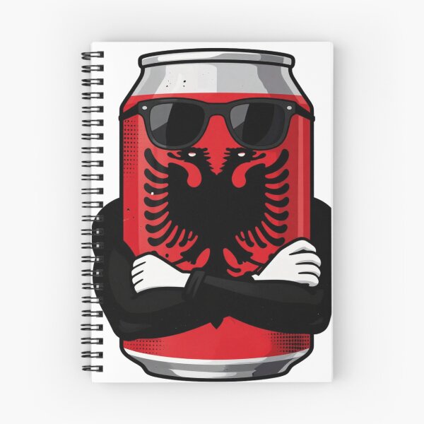Item preview, Cool Albanian Can | Sunglasses Emoji Character | Albania Pride Cartoon Art designed and sold by gluxdesing.
