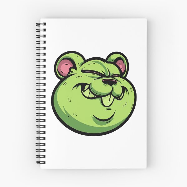 Item preview, Green hamster head illustration designed and sold by robyeyedropy.