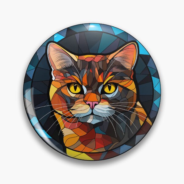 Item preview, British Shorthair Cat Stained Glass Leadlight Artistic Design Boys Girls designed and sold by rafaeltto.