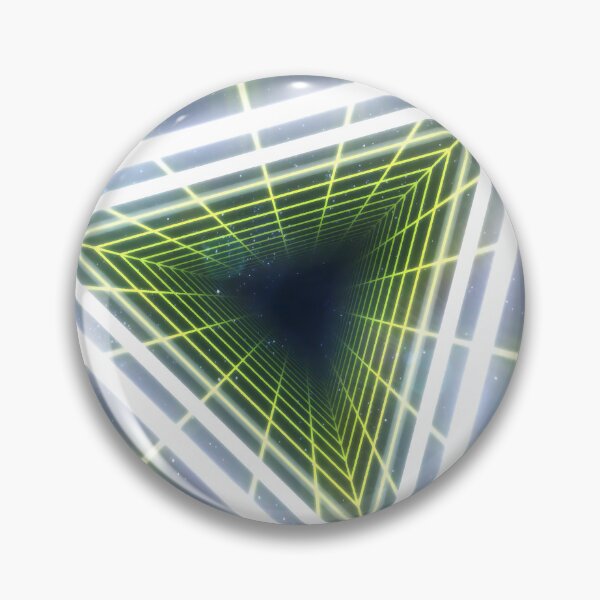 Item preview, Yellow Triangular Wireframe Tunnel & Neons designed and sold by Electric Shock!! Design.