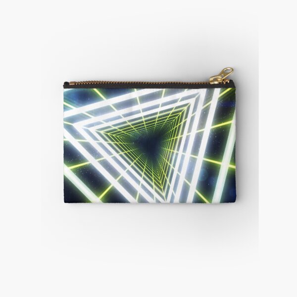 Item preview, Yellow Triangular Wireframe Tunnel & Neons designed and sold by Electric Shock!! Design.