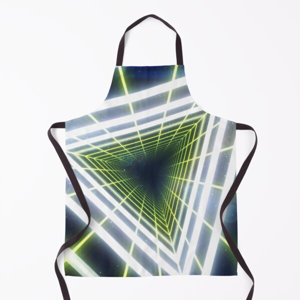 Item preview, Yellow Triangular Wireframe Tunnel & Neons designed and sold by Electric Shock!! Design.