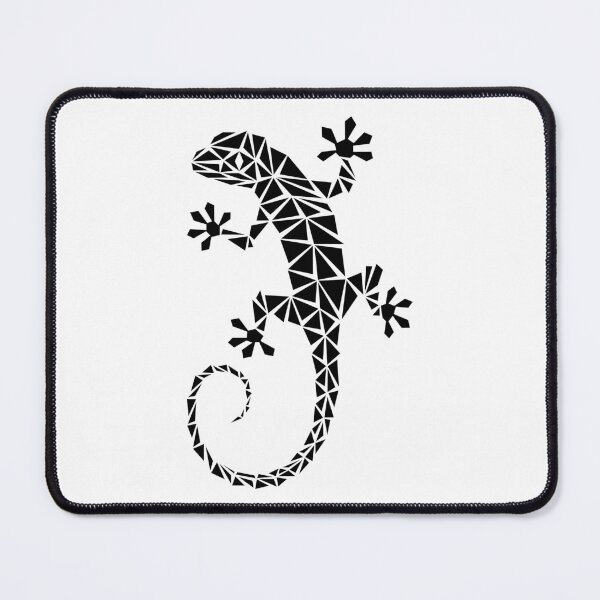 Aperçu de l'œuvre Black Geometric Gecko créée et vendue par Espyr.Art.