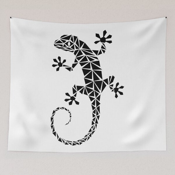 Item preview, Black Geometric Gecko designed and sold by Espyr.Art.