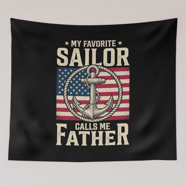 Item preview, My Favorite Sailor Calls Me Father Navy Dad Military Parent designed and sold by SofenArt.