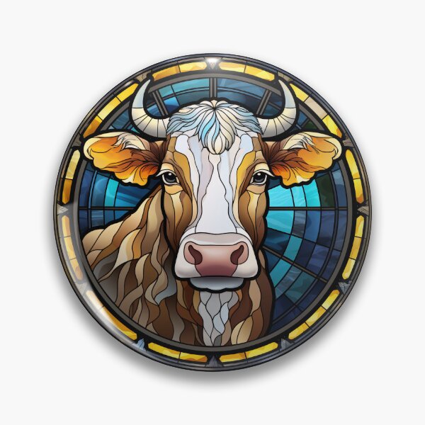 Item preview, Cattle Stained Glass Leadlight Artistic Design Boys Girls designed and sold by rafaeltto.