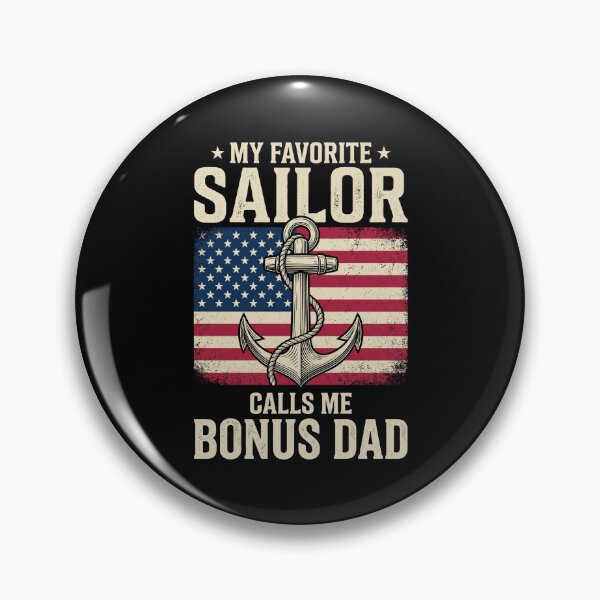 Item preview, My Favorite Sailor Calls Me Bonus Dad American Navy Military Stepfather designed and sold by SofenArt.