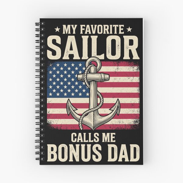 Item preview, My Favorite Sailor Calls Me Bonus Dad American Navy Military Stepfather designed and sold by SofenArt.