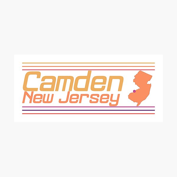 Item preview, Camden New Jersey City Marked On Map designed and sold by TheIconSmith.