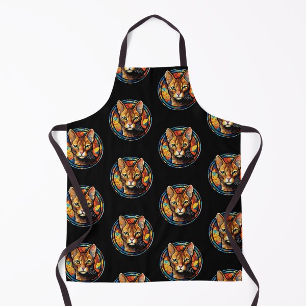 Item preview, Chausie Cat Stained Glass Leadlight Artistic Design Boys Girls designed and sold by rafaeltto.
