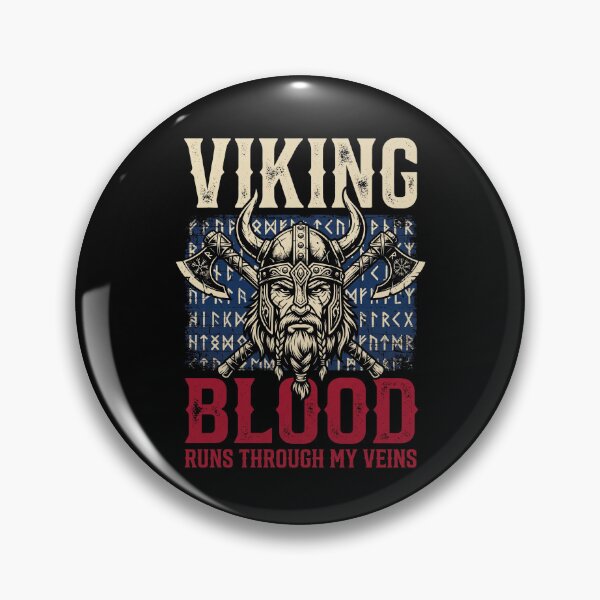 Item preview, Viking Blood Runs Through My Veins Norse Mythology Warrior Heritage designed and sold by SofenArt.