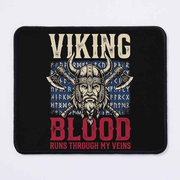 Item preview, Viking Blood Runs Through My Veins Norse Mythology Warrior Heritage designed and sold by SofenArt.