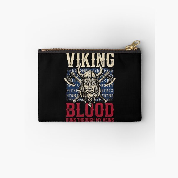 Item preview, Viking Blood Runs Through My Veins Norse Mythology Warrior Heritage designed and sold by SofenArt.
