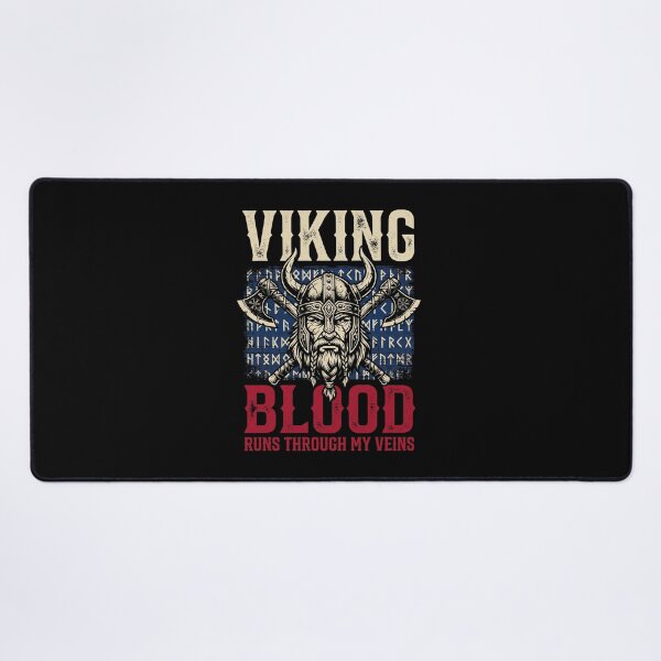 Item preview, Viking Blood Runs Through My Veins Norse Mythology Warrior Heritage designed and sold by SofenArt.