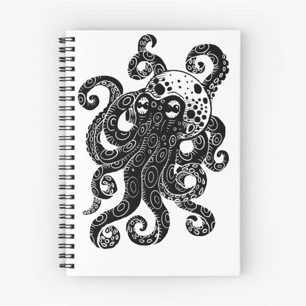 Item preview, Digital woodcut design kraken octopus designed and sold by Magpye.