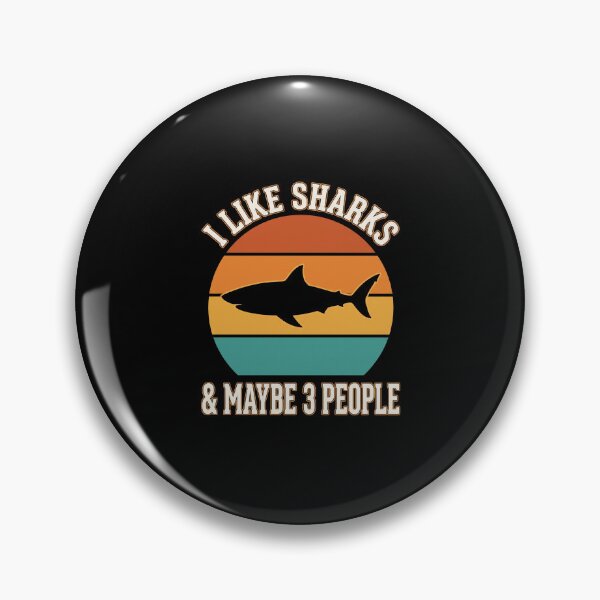 Item preview, I Like Sharks And Maybe 3 People Introvert Shark Fan Sarcasm Humor designed and sold by SofenArt.