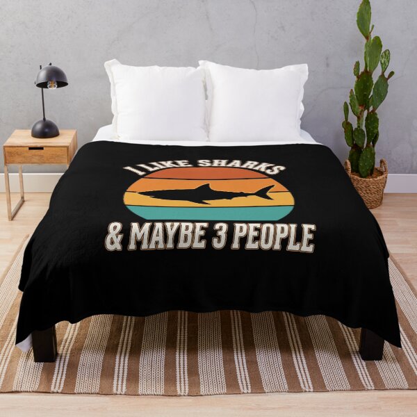 Item preview, I Like Sharks And Maybe 3 People Introvert Shark Fan Sarcasm Humor designed and sold by SofenArt.