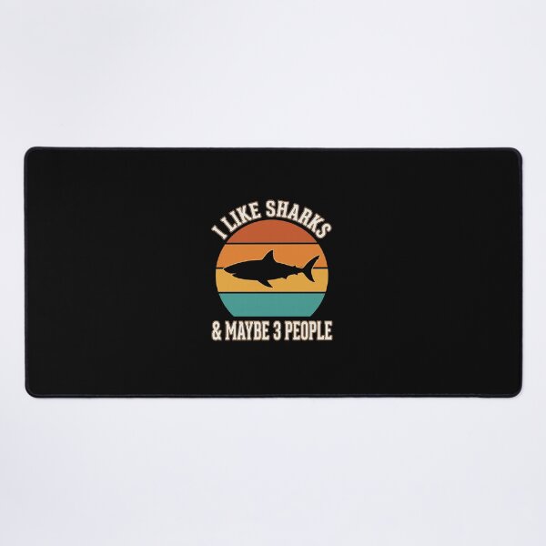 Item preview, I Like Sharks And Maybe 3 People Introvert Shark Fan Sarcasm Humor designed and sold by SofenArt.