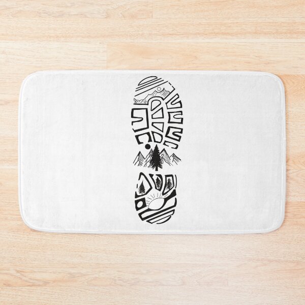 Item preview, Hiking Boot Footprint Mountain Landscape Nature Graphic designed and sold by Macias123.