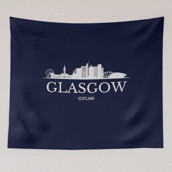 Artikelvorschau, Skyline von Glasgow, Glasgow, Schottland entworfen und verkauft von Dressyourflag.