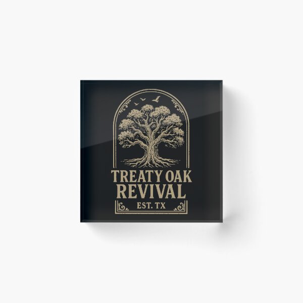 Item preview, Treaty Oak Revival Country Rock Texas Tree Emblem designed and sold by yusnaber.