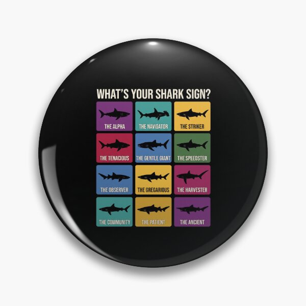 Item preview, What's Your Shark Sign Shark Personality Traits Zodiac Ocean Lover designed and sold by SofenArt.