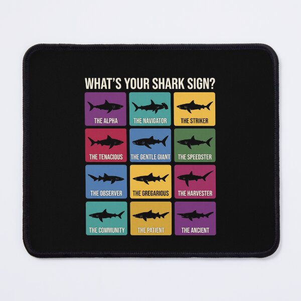 Item preview, What's Your Shark Sign Shark Personality Traits Zodiac Ocean Lover designed and sold by SofenArt.