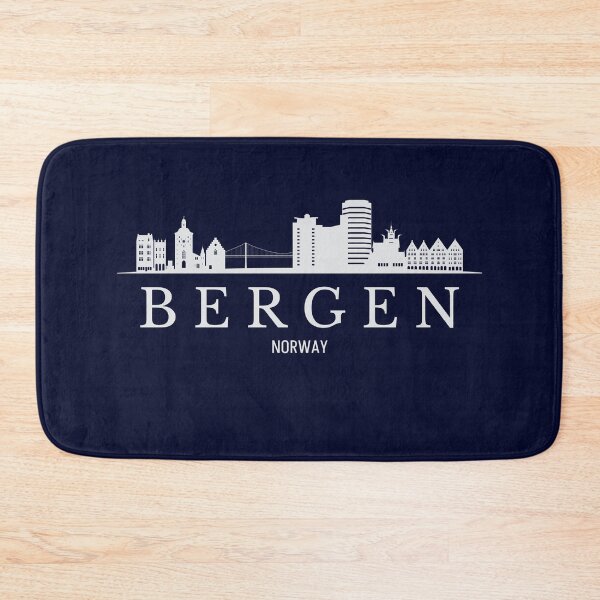 Item preview, Bergen skyline, Bergen Norway designed and sold by Dressyourflag.