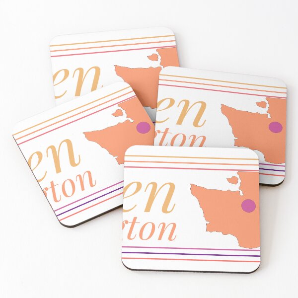 Item preview, Burien Washington City Marked On Map designed and sold by TheIconSmith.