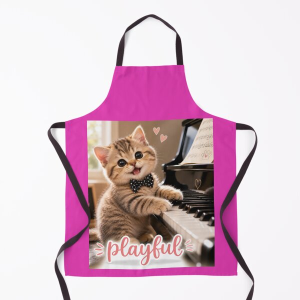 Item preview, Playful Kitten Playing Piano | Cute Cat | Playful Animal Design designed and sold by CJLindy.