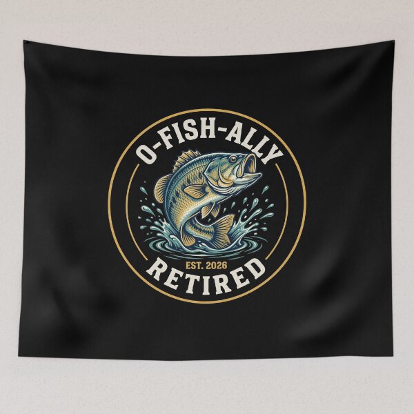 Item preview, O-Fish-Ally Retired 2026 Fishing Bass Fisherman Angler Retirement designed and sold by SofenArt.