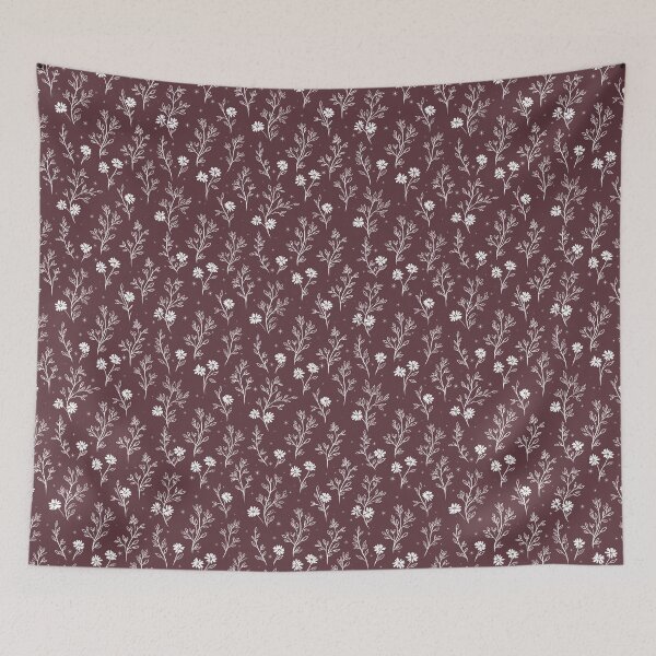 Item preview, Plum Wildflower Botanical Pattern designed and sold by Little Wimbly.