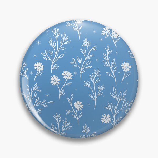 Item preview, Cornflower Blue Botanical Pattern designed and sold by Little Wimbly.