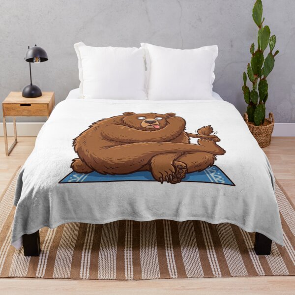 Item preview, Clumsy Bear Failing at Yoga designed and sold by YNAMREG.