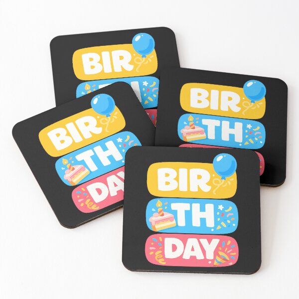 Item preview, BIR TH DAY Birthday Party Typography Design designed and sold by TeeTimeTreasure.