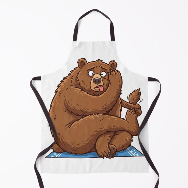 Item preview, Clumsy Bear Failing at Yoga designed and sold by YNAMREG.