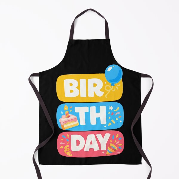 Item preview, BIR TH DAY Birthday Party Typography Design designed and sold by TeeTimeTreasure.