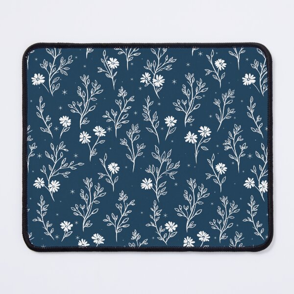 Item preview, Navy Blue Wildflower Botanical Pattern designed and sold by Little Wimbly.