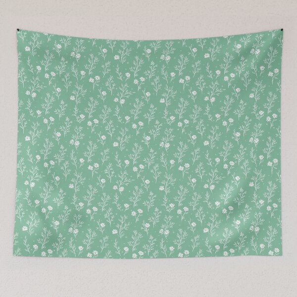 Item preview, Sage Green Wildflower Botanical Pattern designed and sold by Little Wimbly.