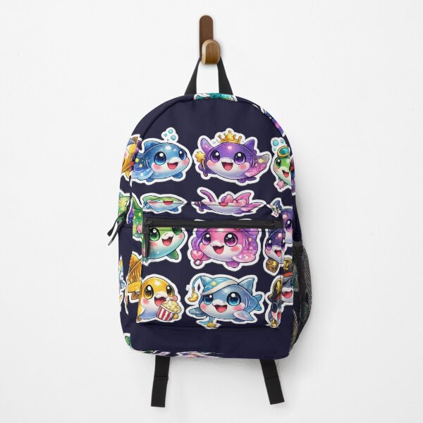 Aperçu de l'œuvre Autocollant Raie Kawaii créée et vendue par KrishAuraa.