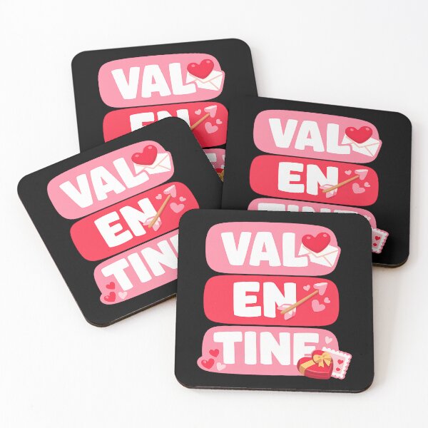 Item preview, VAL EN TINE Valentine's Day Typography Design designed and sold by TeeTimeTreasure.